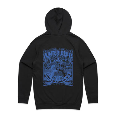 Winter Blues 2025 Blue Guitar Hoodie